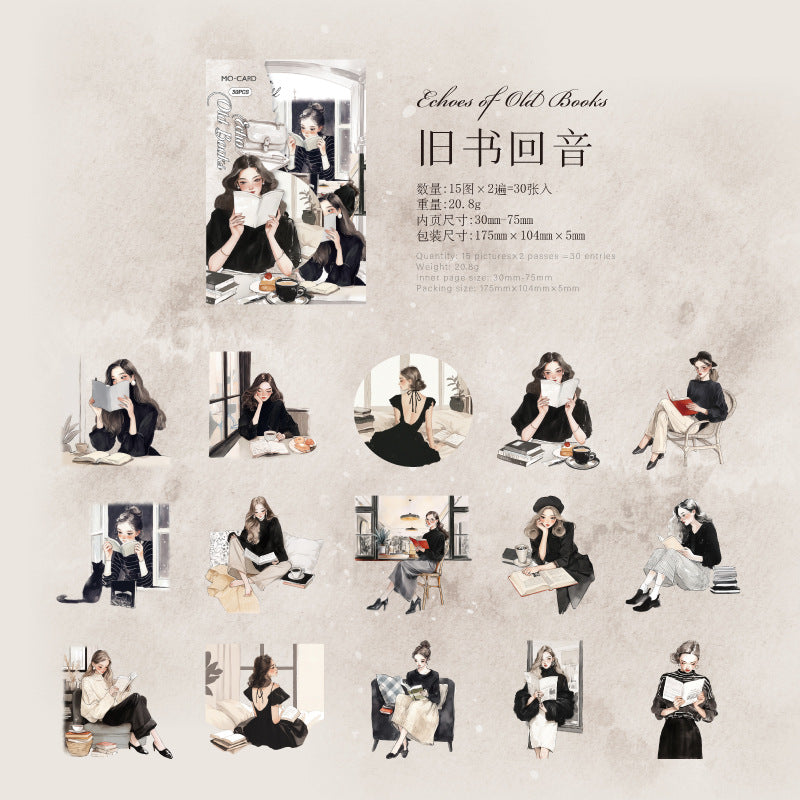 Journal sticker packs (Elegant Reading Series)