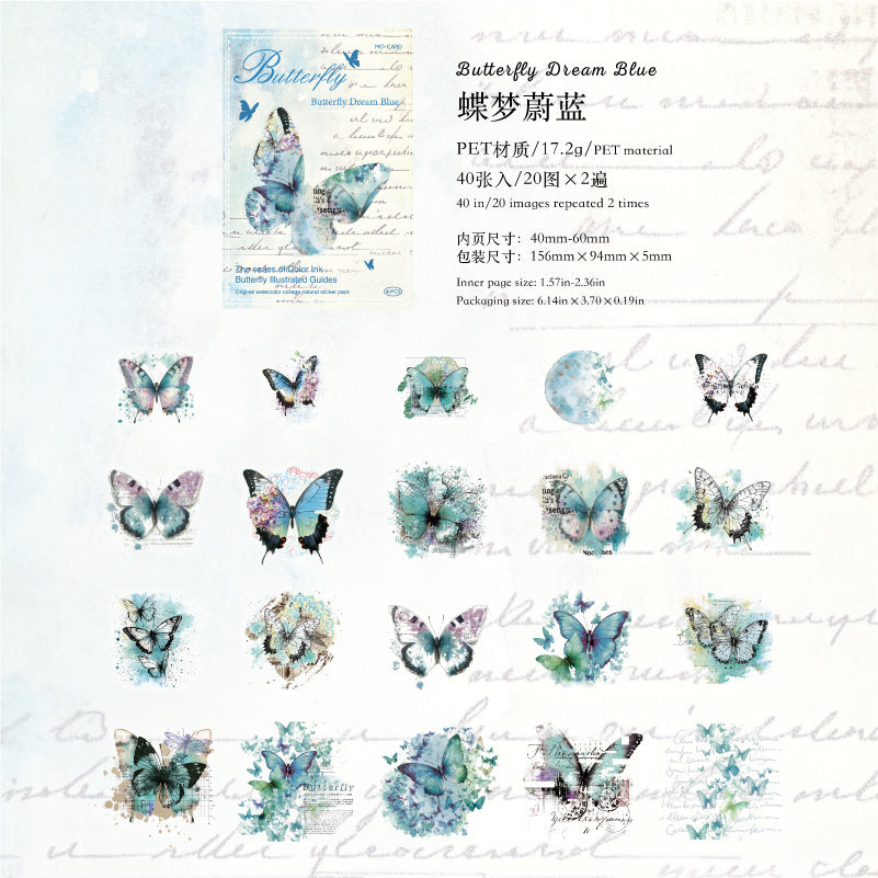 Journal PET sticker packs (Butterfly)