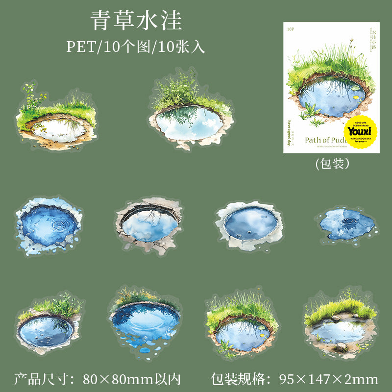 Journal PET sticker packs (Puddle path)