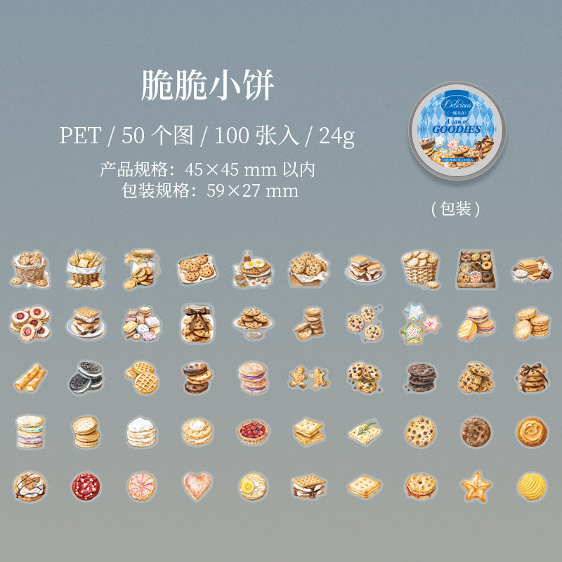 Journal sticker packs (Food Theme) 100pcs/box