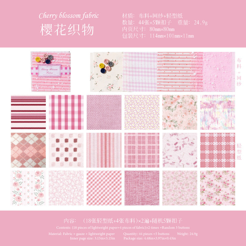 Journal paper packs (Mixed Materials) 44 sheets/pack